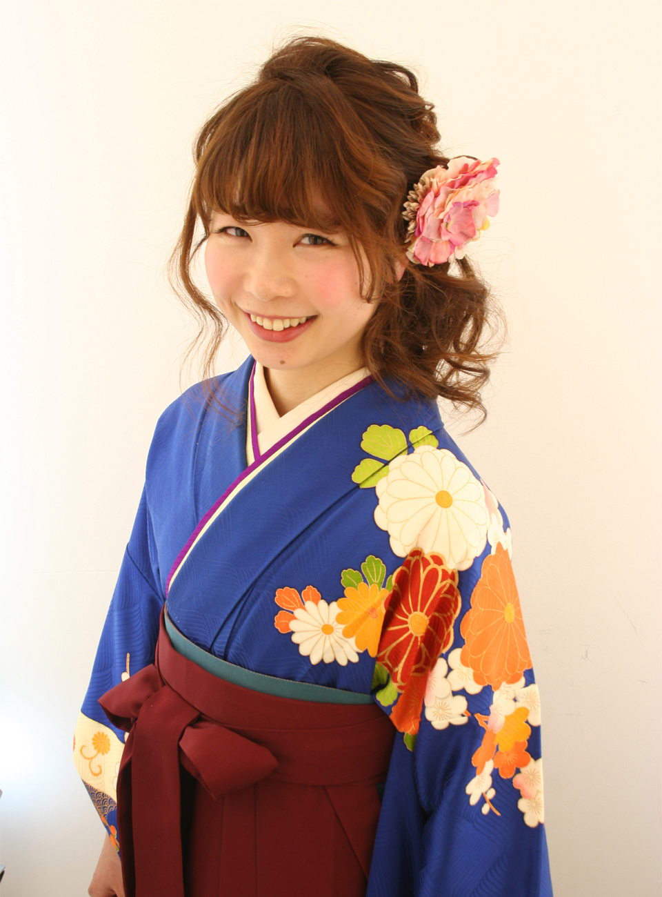 卒業式 袴 髪型 ロング 編み込み utsukushi kami