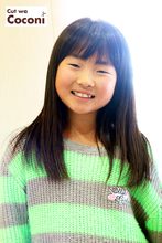 かわいいお子様カット!サラサラでいい感じ〜|Cut wa Coconi (交野市美容室・美容院)のヘアスタイル