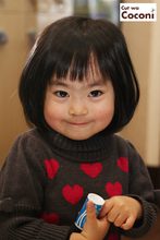 かわいいお子様カット〜ちょっと、恥ずかしがりやさんの可愛い女の子!!!|Cut wa Coconi (交野市美容室・美容院)のヘアスタイル
