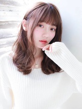 ゆるふわデジタルパーマのフェミニンミックスウェーブ|Secretのヘアスタイル