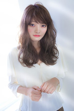 ゆるふわデジタルパーマで簡単スタイリンググレージュ|Secretのヘアスタイル