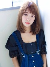 大人かわいいグレージュカラーの簡単スタイリングミディー|Secretのヘアスタイル