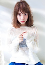 ゆるふわデジタルパーマで簡単スタイリンググレージュ|Secretのヘアスタイル