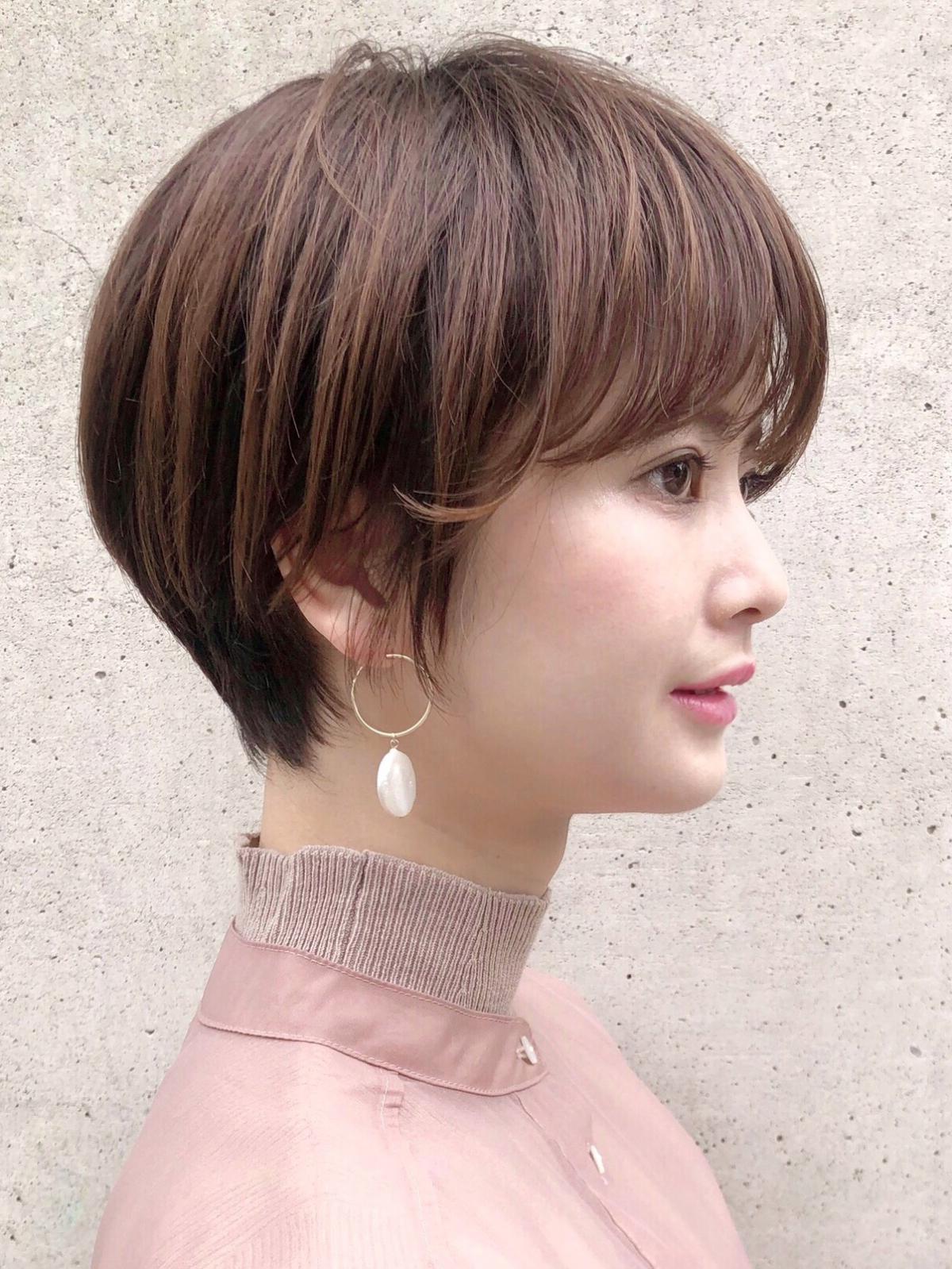 前髪パーマ すっきりショートの画像(1) ｜ 青山・表参道の美容室 ACQUA aoyamaのヘアスタイル ｜ Rasysa（らしさ）