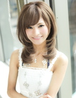 大人内巻きセミロング