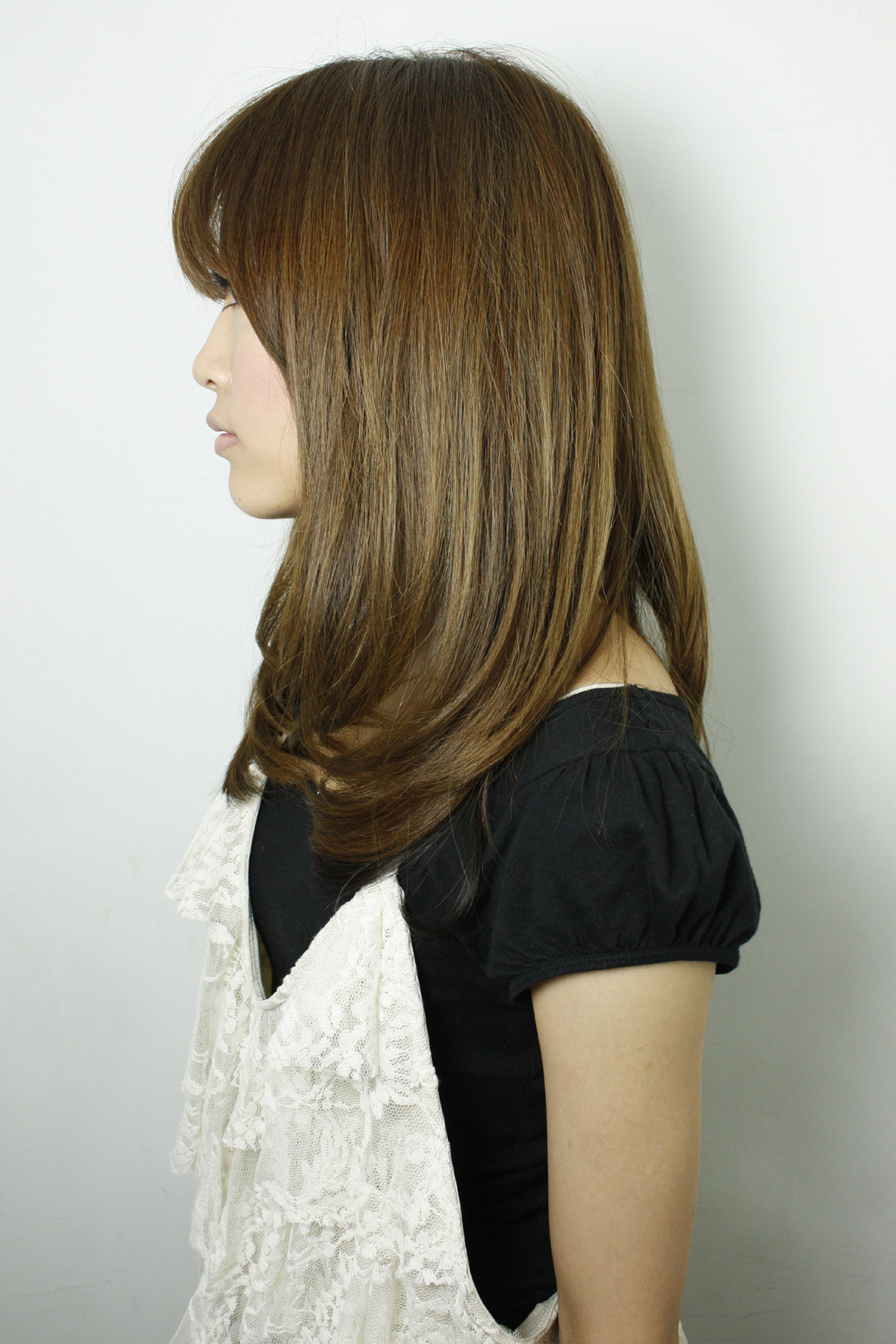 セミロングストレート