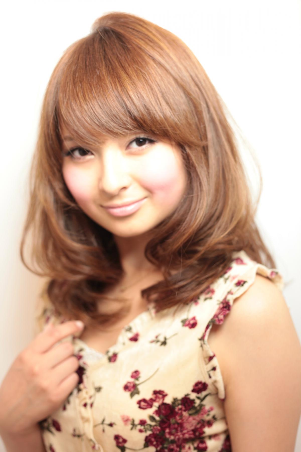 アフロート大人気ヘアスタイル愛されセミロングNO1