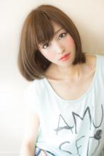 大人可愛い小顔ミディアムストレート 461【2013 秋 冬】【髪型 ヘアカタログ】【縮毛矯正 パーマ】|AFLOAT JAPAN 鈴木 司のヘアスタイル