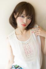 大人可愛い小顔ミディアムパーマ 463【2013 秋 冬】【髪型 ヘアカタログ】【縮毛矯正 デジタルパーマ】|AFLOAT JAPAN 鈴木 司のヘアスタイル
