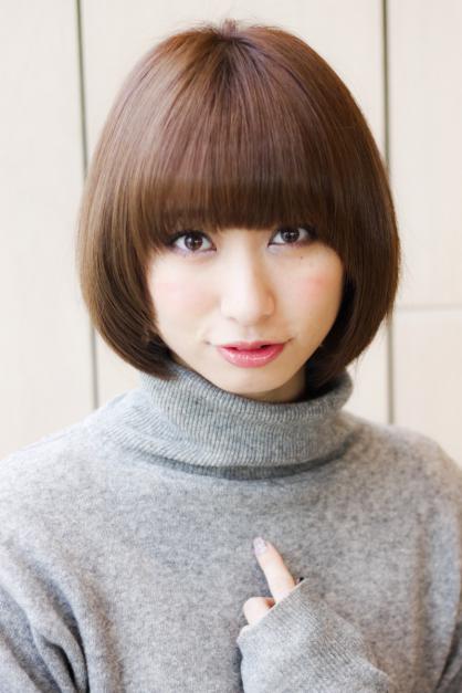 丸みのあるボブ 銀座の美容室 Afloat Japanのヘアスタイル Rasysa らしさ