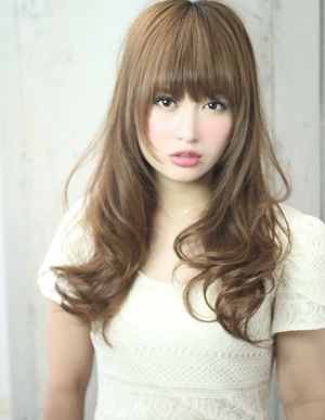 小顔パーマロングヘアスタイル　2013冬