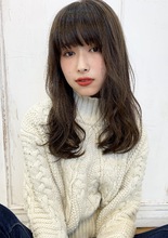 ブラウンカラー ミックスパーマセミロング M222|ALICe by afloatのヘアスタイル