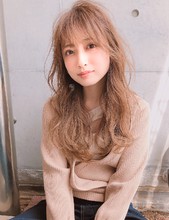 無造作パーマ 薄めの前髪が旬【yー467】|ALICe by afloatのヘアスタイル