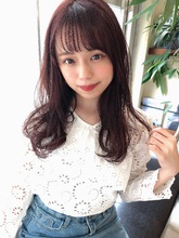 女子アナ風ラフセミディ【シナモンブランジュ】U-295|ALICe by afloatのヘアスタイル