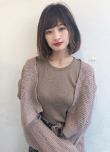 ワンカールパーマ シースルーボブ【K_43】|ALICe by afloatのヘアスタイル