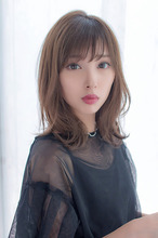 女子アナ風清楚セミディ【シナモンブランジュ】U-311|ALICe by afloatのヘアスタイル