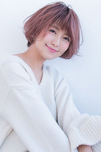 ラベージュカラー柔らかショート AKI-584|ALICe by afloatのヘアスタイル