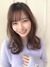 女子アナ風清楚セミディ【シナモンブランジュ】U-332|ALICe by afloatのヘアスタイル