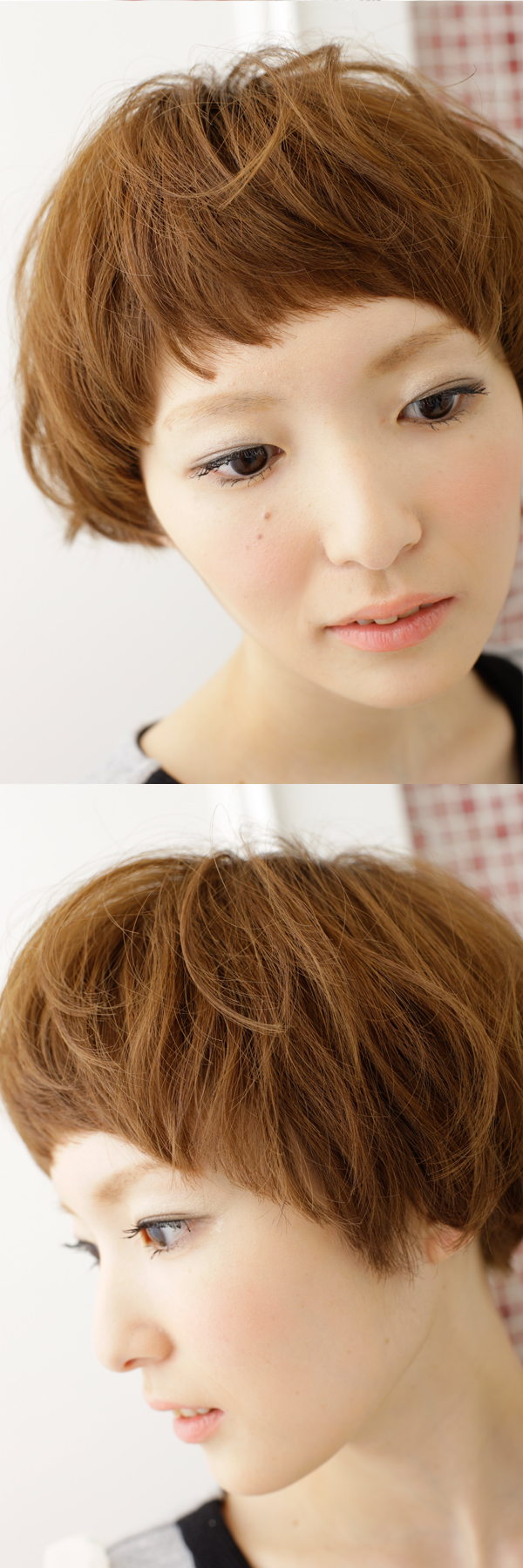キュートなマッシュヘアはしっとりカラーで大人可愛く☆