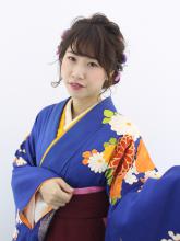前から見ても可愛く柔らかい動きのあるまとめ髪|Raffine 三宮のヘアスタイル