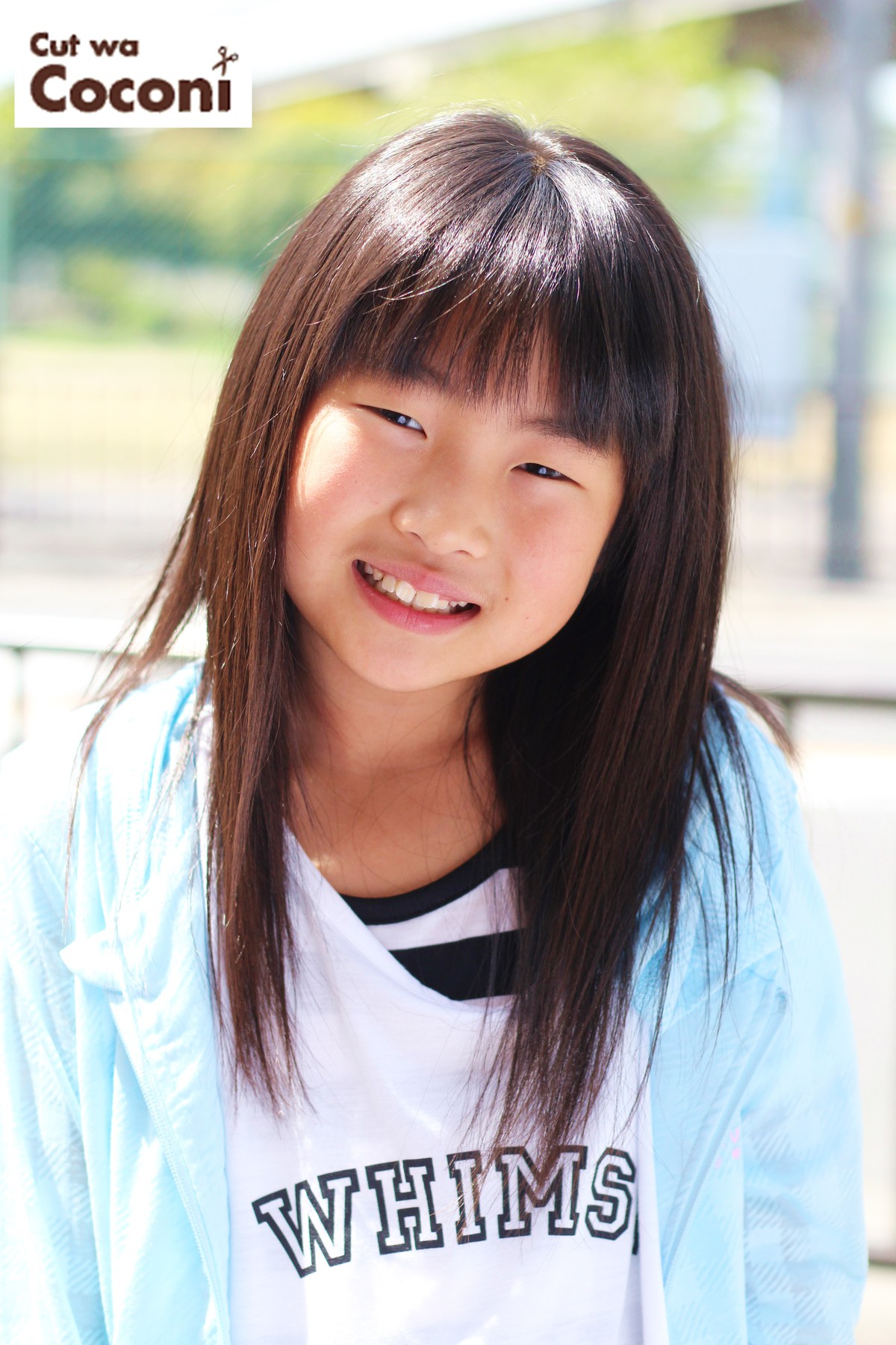 かわいいお子様カット！春らしい軽いストレートスタイルで、いい感じ～