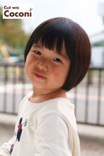かわいいお子様カット!前髪カットで、いい感じ〜☆|Cut wa Coconi (交野市美容室・美容院)のヘアスタイル