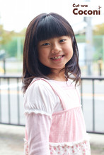 かわいいお子様カット!今回は、大人っぽく巻き髪☆|Cut wa Coconi (交野市美容室・美容院)のヘアスタイル