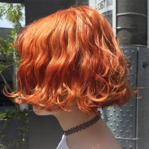 ビタミンオレンジ×ショートボブ|DaB AOYAMAのヘアスタイル