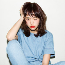 ショートバング×くびれミディ|DaB OMOTESANDOのヘアスタイル