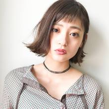 モードな3Dカラーワンレン切りっぱなし無造作カールボブ|DaB OMOTESANDOのヘアスタイル