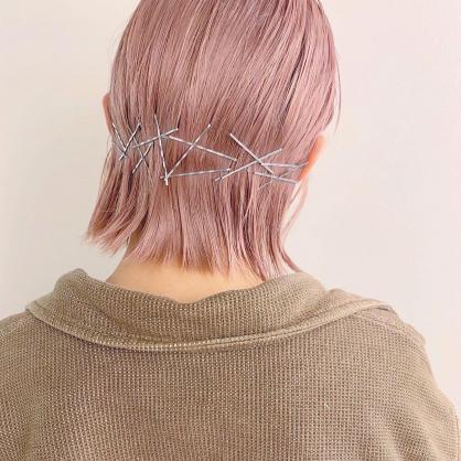 切りっぱなしボブ ピンアレンジ 青山 表参道の美容室 Dab Omotesandoのヘアスタイル Rasysa らしさ