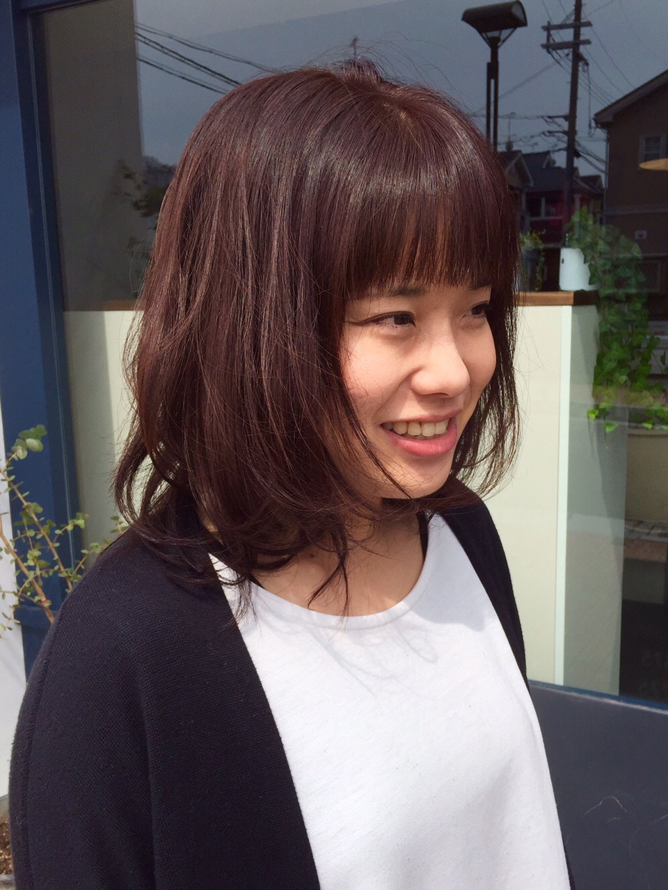 オレンジブラウンくせ毛風ミディアムロングの画像 2 平野 加美 八尾 柏原の美容室 Hair Shantiiのヘアスタイル Rasysa らしさ