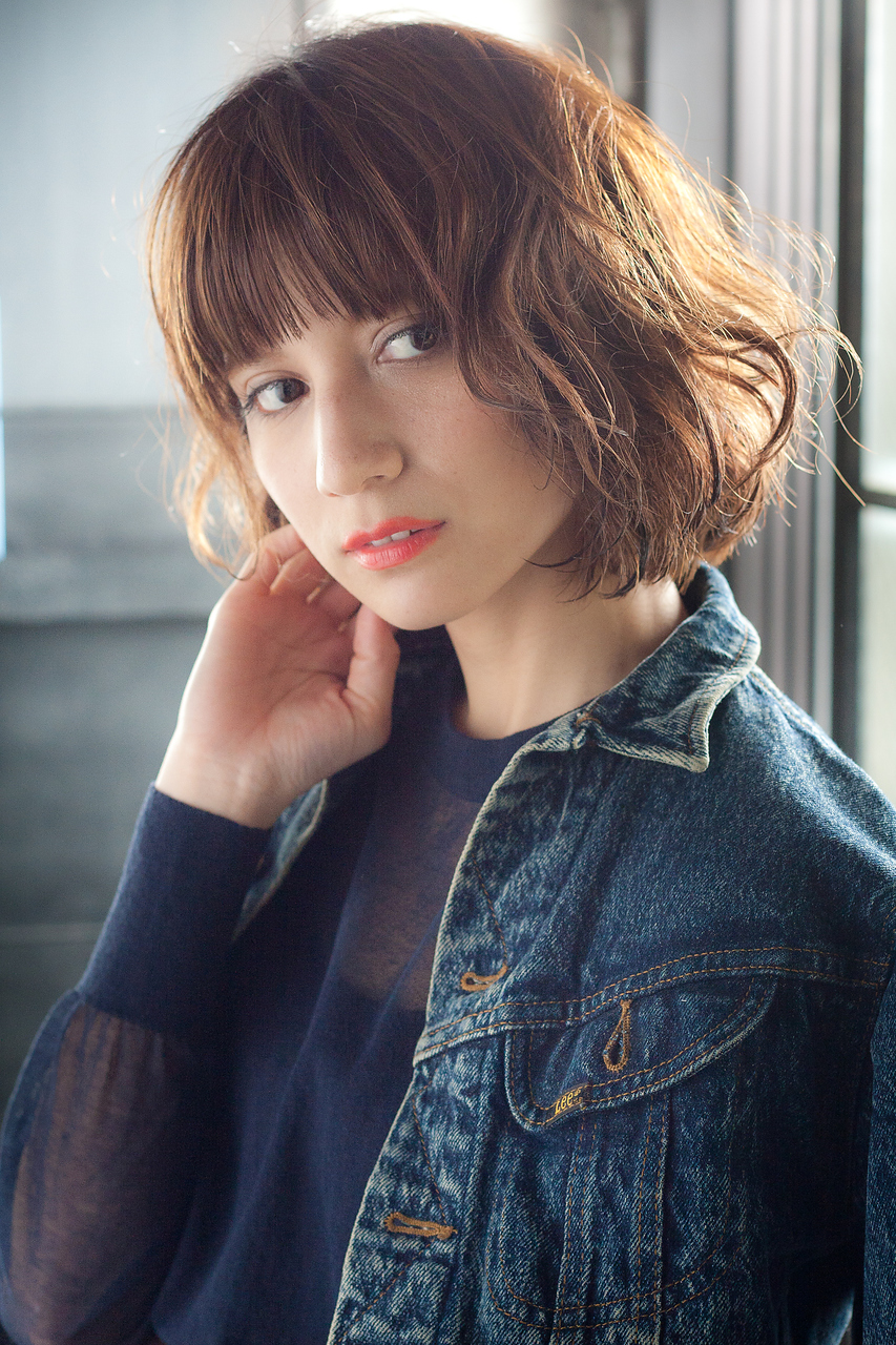 セミウエットなボブヘアー