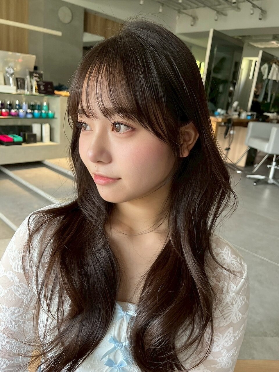 大人ガーリー 似合わせカット ロングレイヤーカット