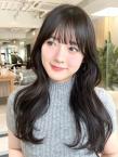 レイヤーカット 顔周りカット 前髪カット シースルーぱっつん