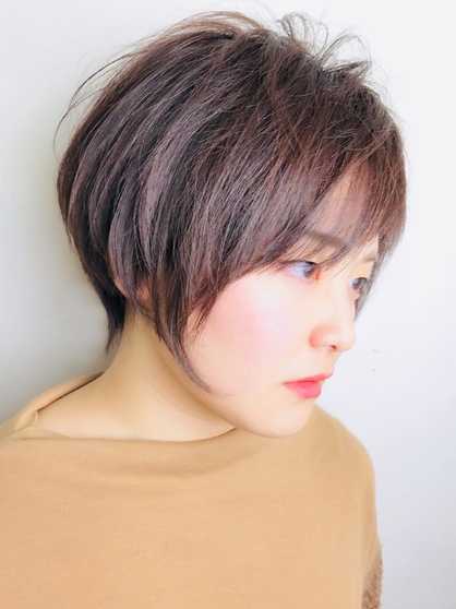 前髪短いショートボブ 吉祥寺の美容室 Renjishi Kichijojiのヘアスタイル Rasysa らしさ