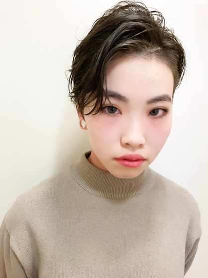 かきあげパーマショート 吉祥寺の美容室 Renjishi Kichijojiのヘアスタイル Rasysa らしさ