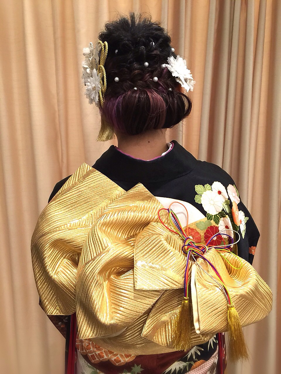 結婚式や二次会にオススメ！和装華やかアップスタイル
