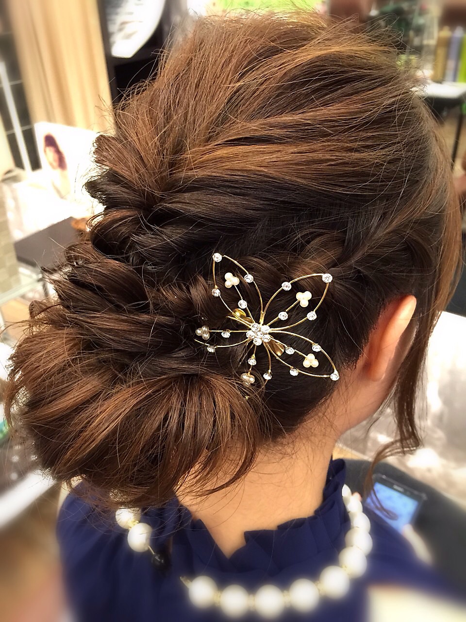 結婚式＆パーティー☆編み込み飾りアレンジ☆
