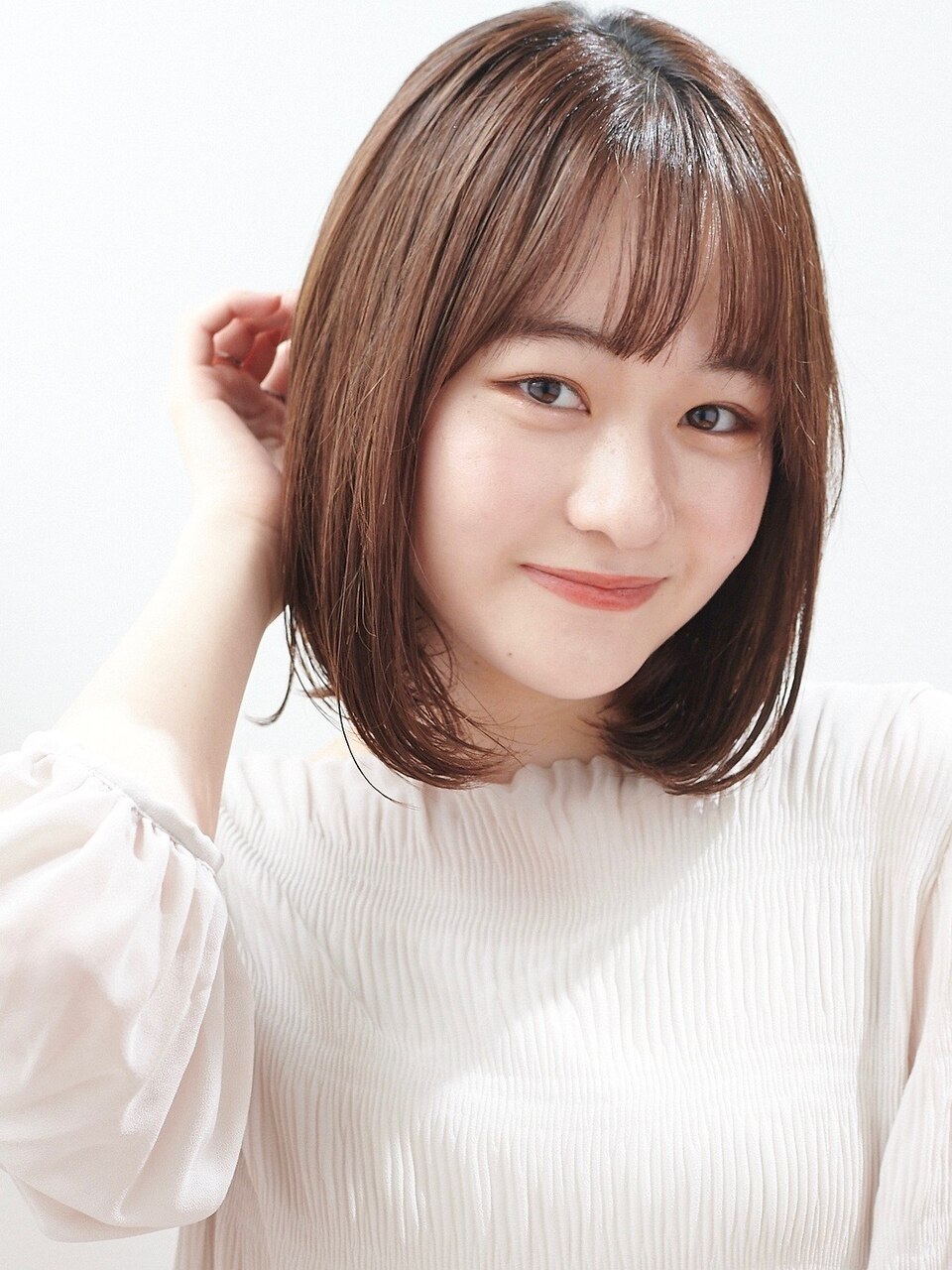 大人可愛いナチュラルボブ