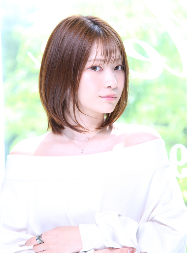 大人の艶ボブ×シースルーバング