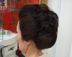 日本髪風アップ|こあさじょうじ美容室のヘアスタイル