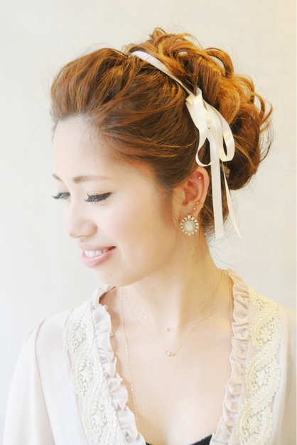 もこもこルーズアップ 結婚式 2次会に 元町 石川町の美容室 Brotoのヘアスタイル Rasysa らしさ