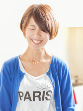 笑顔あふれるナチュラルショート|anthem 宮田 美香のヘアスタイル
