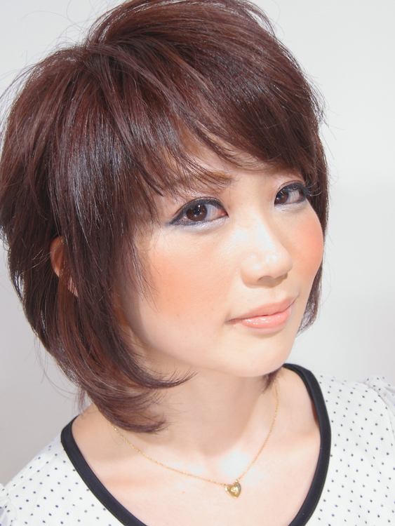 ミディアムショートレイヤー 武蔵小山 大岡山 尾山台の美容室 Hair Salon Hiviraのヘアスタイル Rasysa らしさ