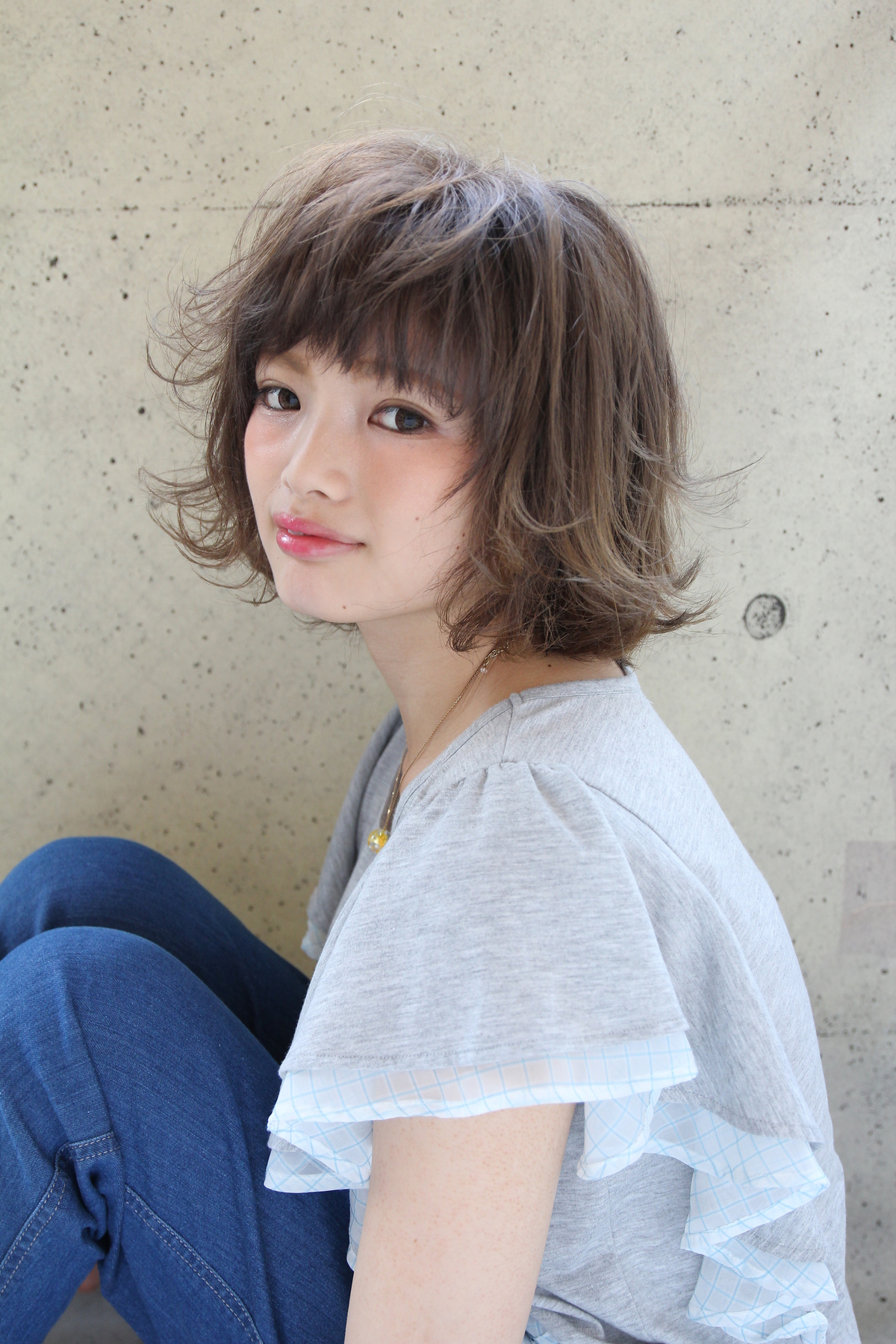 ◇遊び心たっぷり♪ハネとカラーでカジュアルボブ