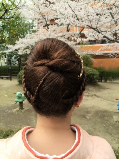 入学式 ママの着物 髪型 天王寺 上本町 谷町の美容室 Hair