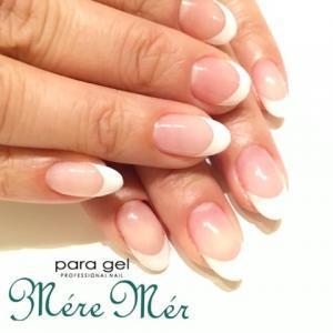 シンプルホワイトフレンチ 埼玉県 成増 和光市 朝霞台のネイルサロン Mere Mer Nail のネイル Rasysa らしさ