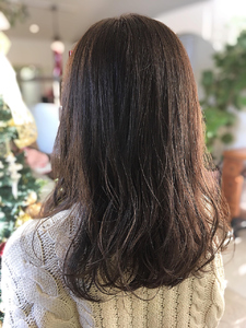 ショコラブラウン　透明感カラー　地毛風カラー|healing salon Casaのヘアスタイル
