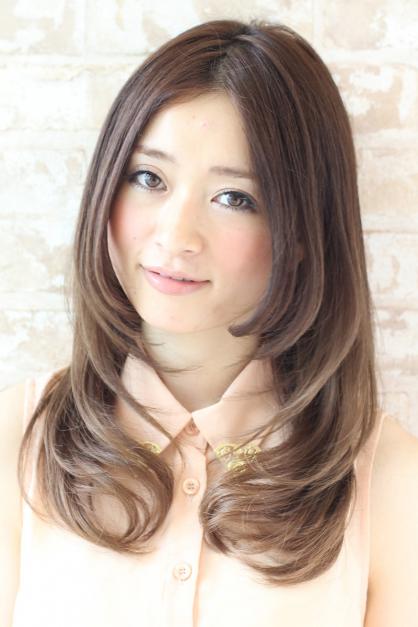 ロングヘア 内巻きレイヤー 銀座の美容室 Afloat Xelhaのヘアスタイル Rasysa らしさ